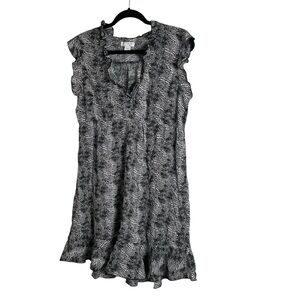 Cotton On woman’s Black and White Ruffle Dress size large